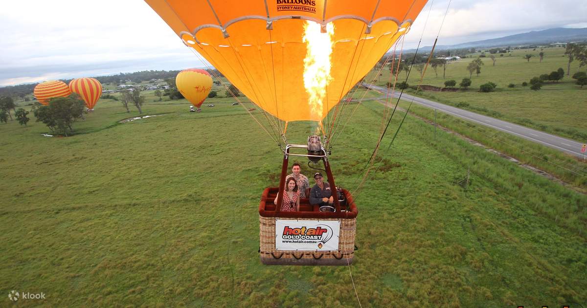 Hot air discount ballooning gold coast